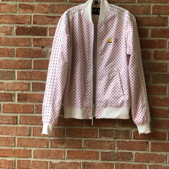 pharrell adidas polka dot jacket